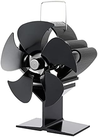 LYNLYN 5-ventilator za kamin tihi siguran toplotni pogon peći ventilator Log drveni gorionik Kućni kamin ventilator