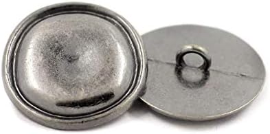 Bezelry 12 komada rustikalni okrugli metalni gumbi. 23mm