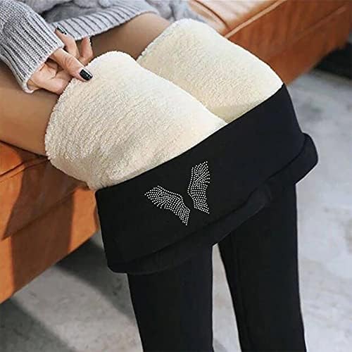 Tajice za žene Kašmire Termalne hlače Dijamantne tiskane zimske tople šerpe elastične tanke bazne