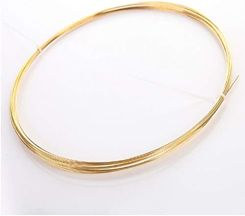 Zerobegin H62 Mesingana gola žica rola za izradu nakita uradi sam, provodljiva, dužina: 1000 mm, prečnik 1,2 mm