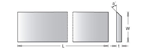 Amana Tool - PSC-110 Čvrsta karbida 4 Long X 3/4 Visina x 1/8 širi X 45 deg Cut Angle