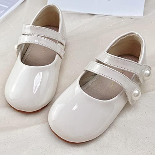 Dječje biserne kožne cipele modne pojedinačne cipele s mekim potplatima crne male kožne cipele Mary Jane