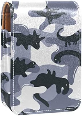 Mini ruž za usne sa ogledalom za torbicu, Camouflage Army Dinosaurs uzorak Portable Case Holder