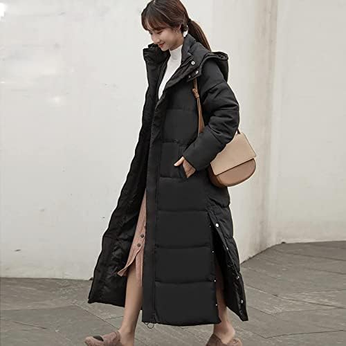 Ženska zima topli zbar zadebljani kaput plus veličine patentni zatvarač niz jaknu od punog gumba