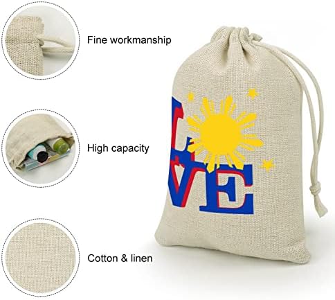 Filipino Sun Love Drawstrings torbe za odlaganje bombona poklon torbice za višekratnu upotrebu sklopivi i