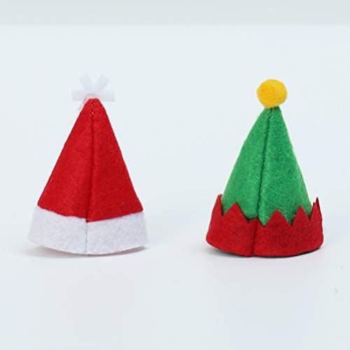 Amosfun Santas šešir 10kom Lollipop šeširi Božić Santa šeširi držači Božić držači posuđa za odmor Božić