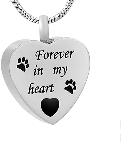 DOTUIARG Pet ostaje nakit ugravirana pas šapa Print zauvijek u mom srcu kremacija od nehrđajućeg