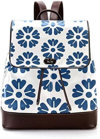 VBFOFBV ruksak za žene Daypack backpad bagera za laptop Tražena Torba, japanska proljetna mornarsko plavo cvijeće
