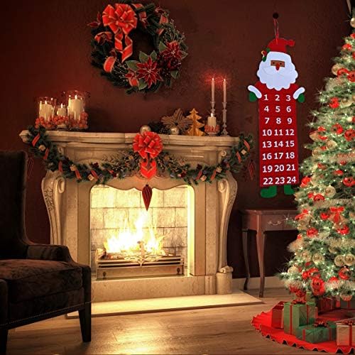 Kreativni netkani materijal Božić Advent Calendar DIY dekorativni Božić Kalendar odbrojavanja kućnih vrata