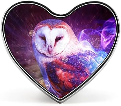 Broš za broš Universe Owl Heart slatka igla za kravatu na reveru zanatska značka za dodatak kostimu