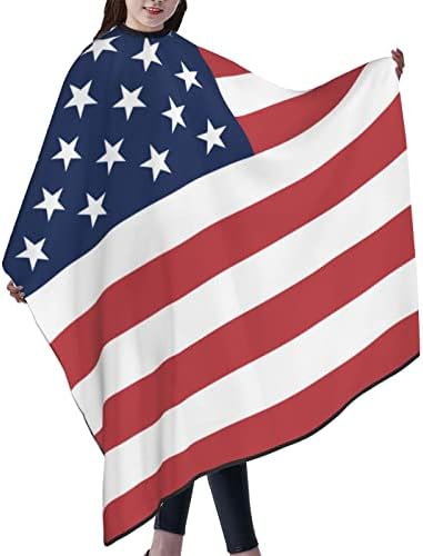 Frizura, američka zastava za muškarce Žene Frizura pregače Kape za kosu za kosu za kosu Stylist Šampon salon 55 x 66 in