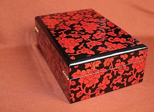 Anncus tradicionalna kineska lacquerware Drvena kutija za odlaganje nakita vjenčani dekor spavaća soba organizator