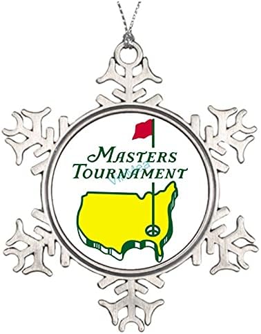 Metal Snowflake Ornament Masters Tournament Augusta Nacionalni Golf Dekorativni Viseći Božić Halloween Ornament