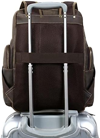 Taertii puna zrna muška kožna ruksaka za 15,6 laptop veliki kapacitet 32L Multi džepovi Putni posao