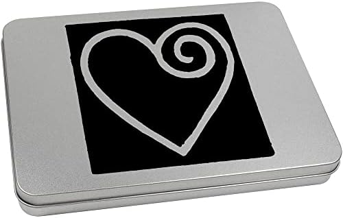 Azeeda 80mm 'Swirled Heart' metal kosilica / kutija za odlaganje