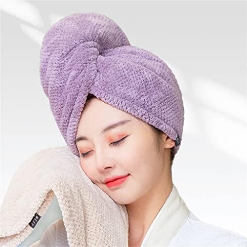 Jahh brisanje ručnika za kosu Dvoslojni zadebljani super apsorbiran ženski šampon ženska kapa