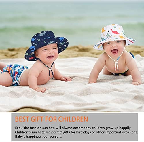 Baby Boy šešir za sunce, ljetna plaža UPF 50+ šeširi za zaštitu od sunca, kapa za sunčanje sa širokim
