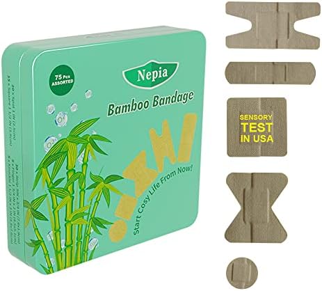 Nepia 75 kom limene kutije bambusovi zavoji za osjetljivu kožu, Eco Friendly Bandage, zavoji bez lateksa
