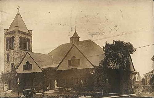 Kongresna crkva Allston, Massachusetts MA originalni antički razglednica 1914