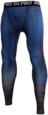 Cosfunmax Muški super herojski kompresijski sportski fitnes majica 3D Print Quick-sušenje teretane Uniani bazni