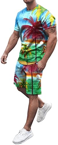 BMISEGM ljetne majice za muškarce Muškarci Summer Outfit Plaža Kratka rukava Odštampana majica kratki
