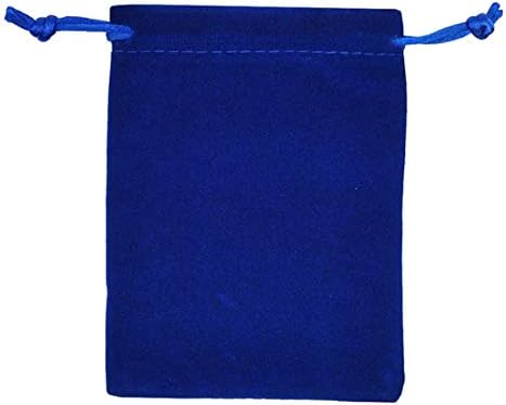 KUPOO 50 komada Veleprodaja - kraljevske plave baršunaste platnene torbe za nakit / torbe sa vezicama