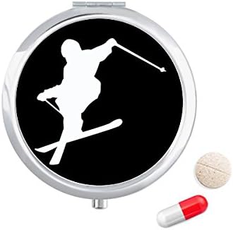 Sportska Skijaška Tabla Crna Skijaška Kutija Za Pilule Džepna Kutija Za Skladištenje Lijekova