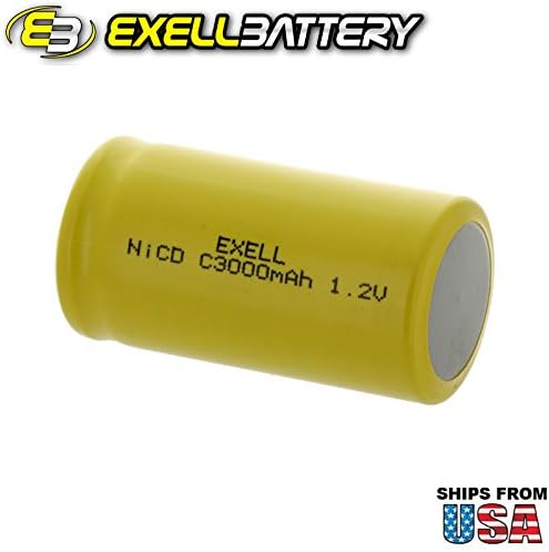 Exell C Veličina 1,2 V 3000mAh Nicd ravna vrhunska punjiva baterija za statičke aplikacije velike snage,