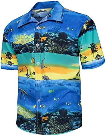 Xiloccer muške košulje za vježbanje, havajska košulja sa dugmadima za muškarce brendirane košulje za muškarce