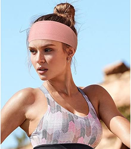 Jesries Workout Headbands za žene neklizajuće trenirke trčanje joga sportska traka za glavu elastični