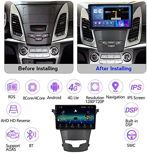 FBKPHSS Android 10 dvostruki DIN auto Radio za SsangYong Korando 3 Actyon 2 2013-2017 GPS navigacioni