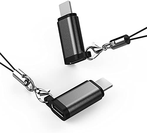 Zeilala 2pack i-OS muški Adapter na USB C ženski konverter sa ključem protiv gubitka. Ženski tip C na muški