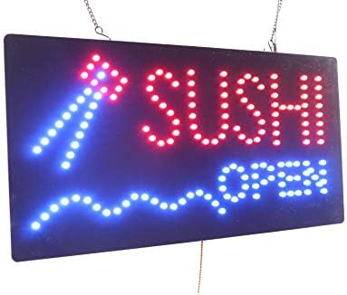 Sushi Otvori znak, natpise, LED Neon Open, Store, Window, Shop, Business, Display, Grand Otvori poklon