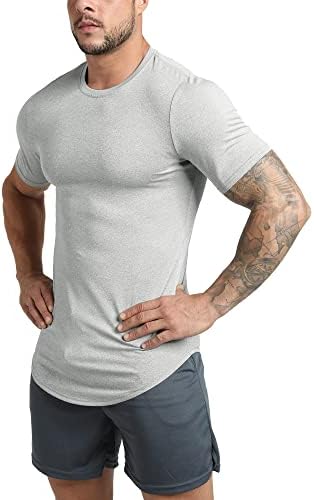 Gym Revolution Muška vježba teretana Hipster zakrivljeni rub T-majice mišić fitness hip hop majica