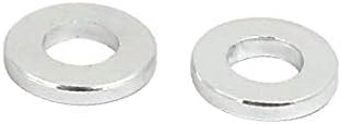 X-Dree Debljina 1 mm debljina m3 aluminijska legura ravna fende_r vijak za pranje srebrni ton (15pcs