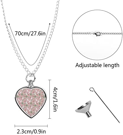 Ogrlica od tropske Kakadu urne za pepeo personalizirana ogrlica Za srce pet kremacija nakit Memorijalni