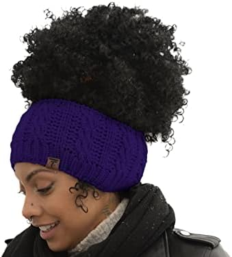 Tazzlyfe maya saten obložen neurednim bunskom pajnom kapa za zimsku pletenu kapu za prirodnu kovrčavu crnu kosu