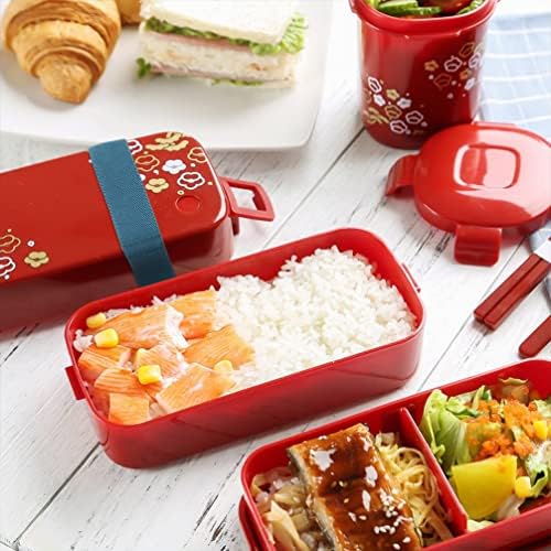 Healeived Kids Bento Box Rezervirajte remen za knjige 4pcs visoke elastičnosti Food box kaiševi