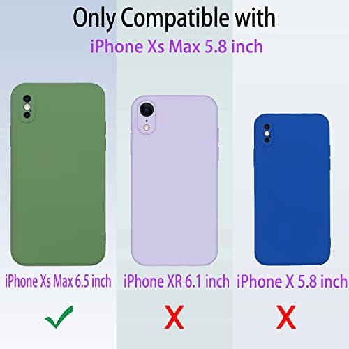 Xinyiwei za iPhone Xs Max Case，tečni silikon Ultra tanka futrola，dolazi sa 2 pakovanja štitnika za ekran