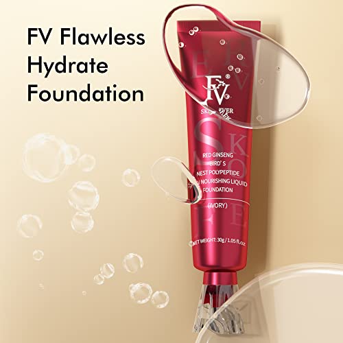FV Dewy Liquid Foundation Makeup, Kontrola ulja vodootporna dugotrajna šminka za normalno & suha koža, lagana