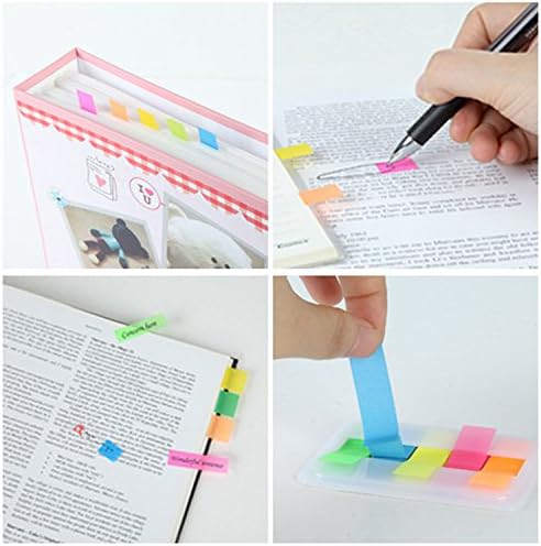 Prozirne bilješke, do 380 komada kartice za knjige markeri stranice u boji indeksne kartice ljepljive kartice