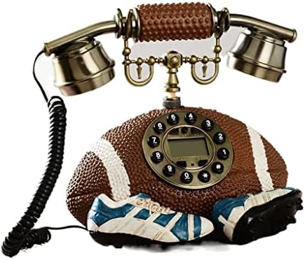 Zsedp Retro nostalgična stara ragbi kugla telefon kućna fiksna telefonska fotografija rekvizita