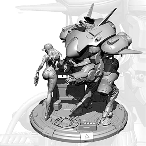 1/24 Resin Soldier Model Sci-Fi Mecha ženski ratnik minijaturni komplet / / 8Y1-8