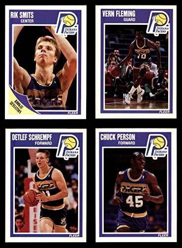 1989-90 Fleer Indiana Pacers Team Set Indiana Pacers Nm / Mt Pacers