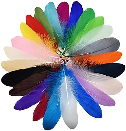 Zamihalaa 10 / 100pcs tvrdi pol guska perje DIY perje za izradu nakita Needlework vjenčanje dekoracija