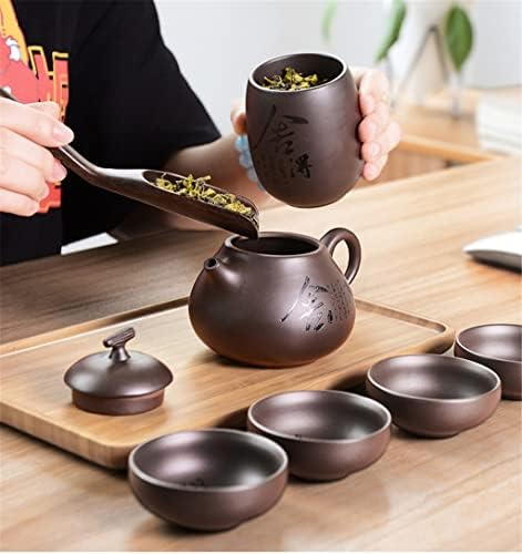 Houkai keramički čajnik čajnik gaiwan kineski putnik keramički čaj za puer kineski čaj Pot prijenosni