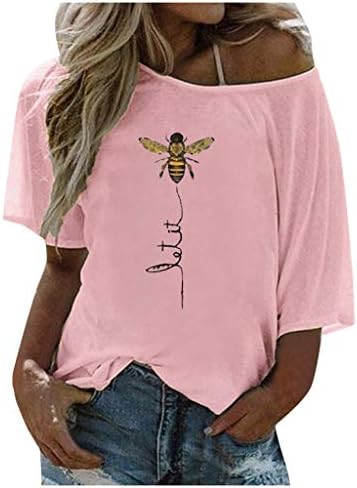 Yubnlvae Plus Size duksevi za žene osnovne grafičke lagane majice Crew Neck trendi Casual ljetni kratki
