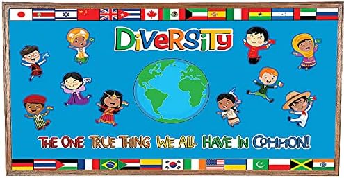 Različitost u zajedničkom multikulturalnom setu oglasnih ploča - edukativni dekor nastavnika i učionice-12