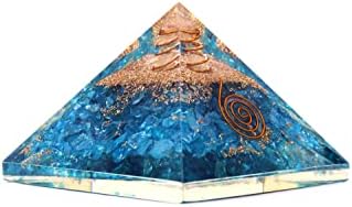 Jet plava čakra orgone piramide Besplatna brošura Jet Međunarodna kristalna terapija Kristalno dragulje bakrene metal miješaju rijetku liječenje pozitivne energije