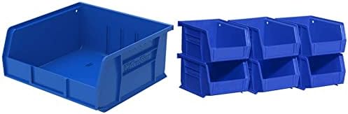 Akro-Mils 30235 Akrobins plastični spremište za kante za viseće kontejnere za slaganje, plava